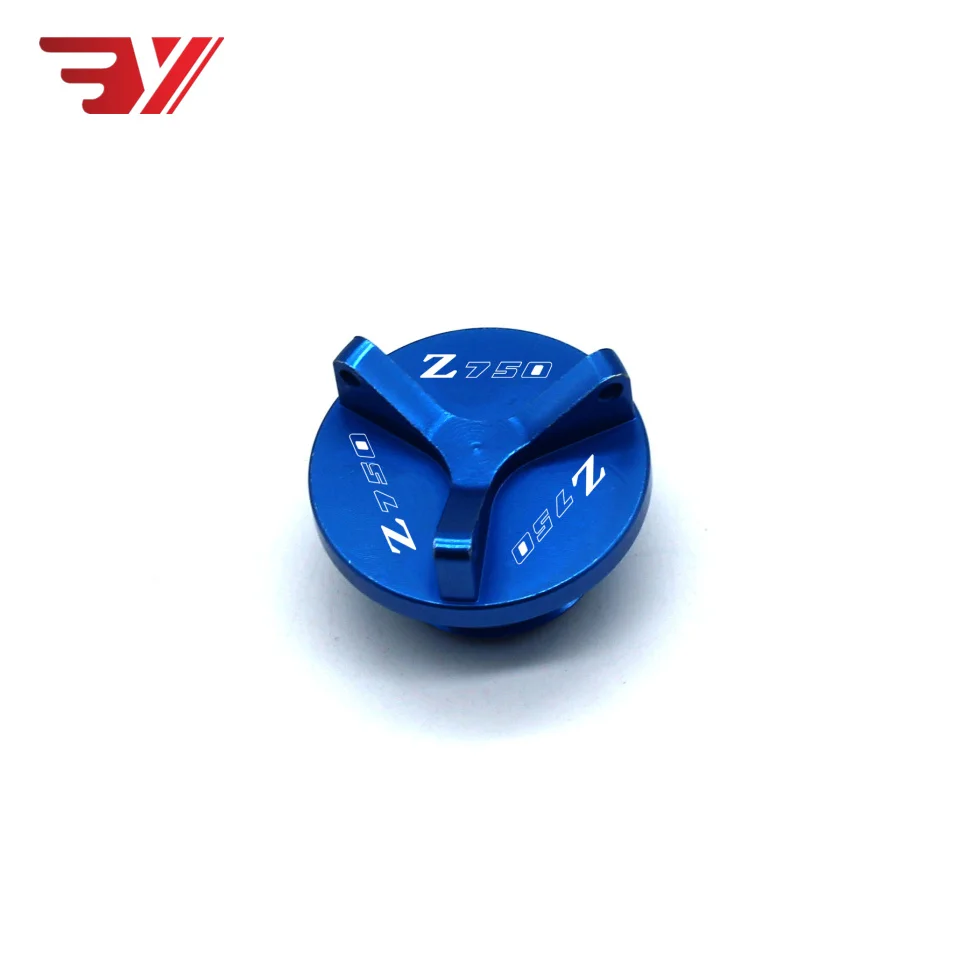 M30* 1,5; обувь для езды на мотоцикле KAWASAKI Z750/S z750 2004 2005 2006 2007 2008 2009 2010 высокое качество CNC машинное масло наполнитель Кепки штепсельной вилки - Цвет: Синий
