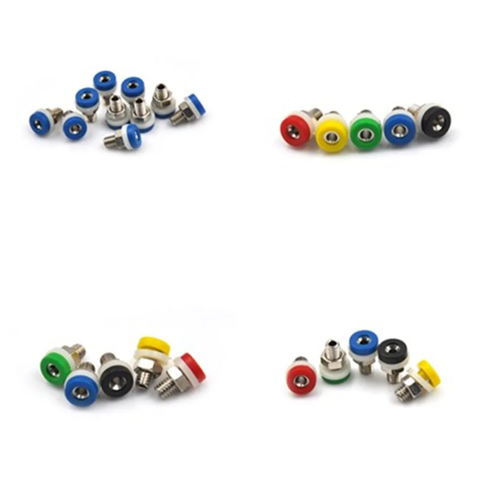 

10 Pcs Brass 2mm Banana Socket Jack for 2mm Banana Plug Test Connector