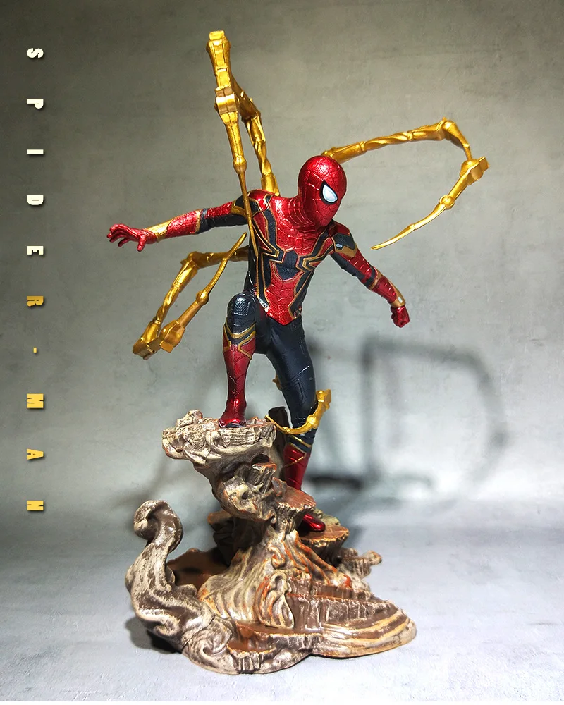 Горячие игрушки Marvel Мстители супер герой Человек паук Фигурки ПВХ далеко от дома