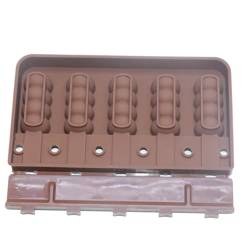 Силиконовые формы для мороженого с 5-полостью и сахарным покрытием торта салатов