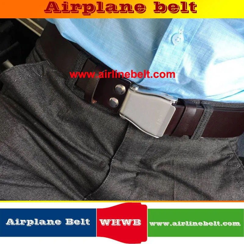 Ширина 38 мм Натуральная кожа самолет пряжка для ремня безопасности с модной