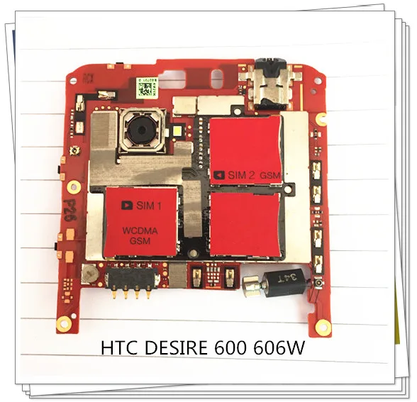 Английский язык ~ оригинальная материнская плата для htc Desire 600 dual sim 606W бесплатная