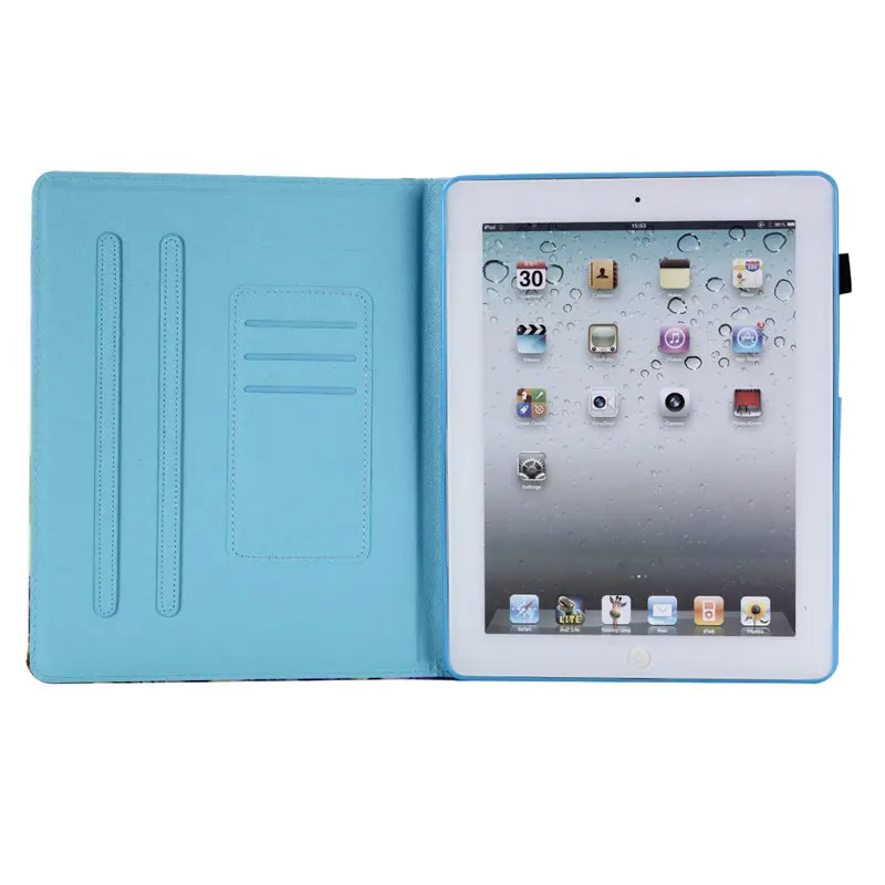 Мультфильм Cat Чехол для Apple iPad 2/3/4 чехол Funda планшет силиконовый чехол из искусственной кожи для iPad2 iPad3 iPad4 Стенд кожи в виде ракушки+ стилус+ Защитная пленка на экран