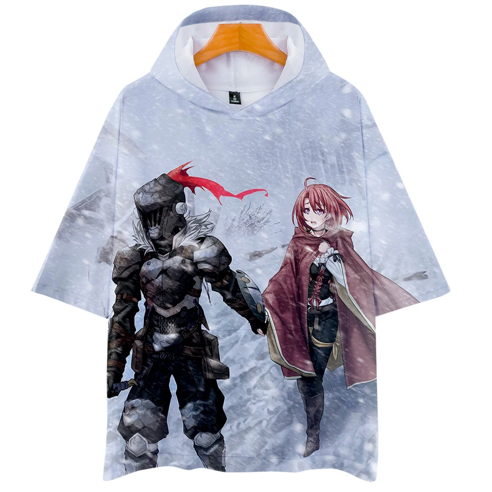 Goblin Slayer/Одежда толстовка Лидер продаж футболка с короткими рукавами и капюшоном