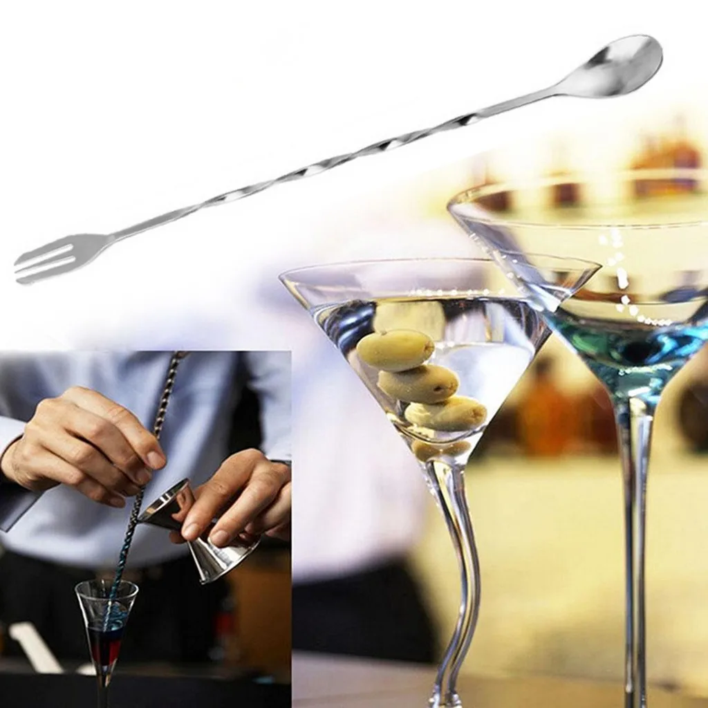 Нержавеющая сталь смеситель для напитков шейкер ложка коктейль бар ложки