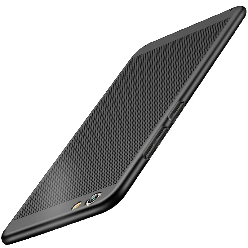 Luxury Hard Plastic Case For Xiaomi MI6 MI5 5S 5s Plus 5C 5X Mobile Phone Cover with Grid heat dissipation function |