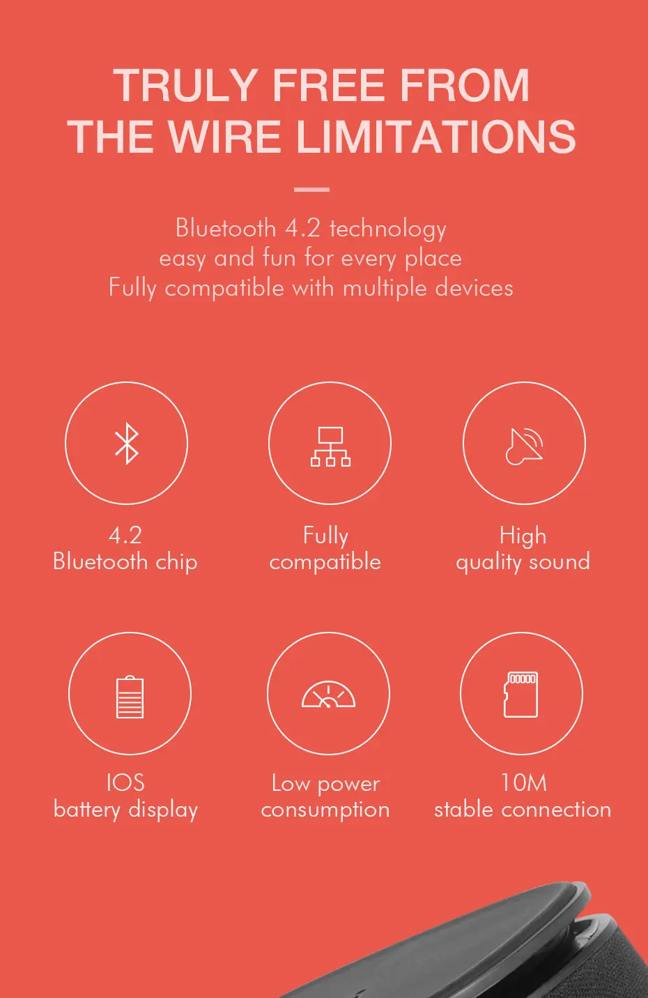 HAVIT-M1 Bluetooth Динамик Беспроводной Зарядное устройство бас Динамик с Qi зарядного устройства Функция для IPhone X/8/8 P samsung Xiaomi Nokia
