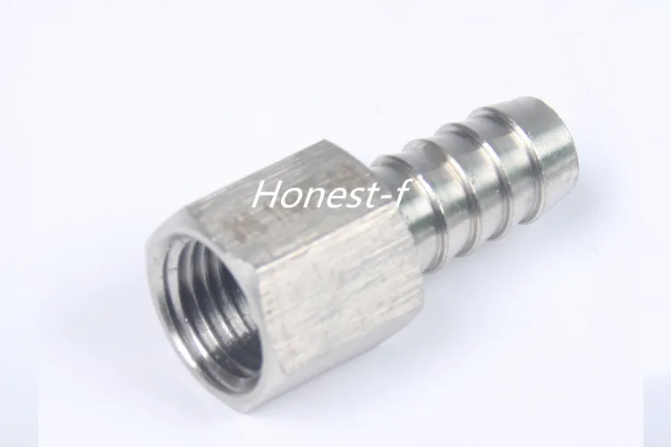 

LTWFITTING Bar Production Stainless Steel 316 Barb Fitting Coupler 3/8" Hose ID x 1/4" Female NPT Air Fuel Water