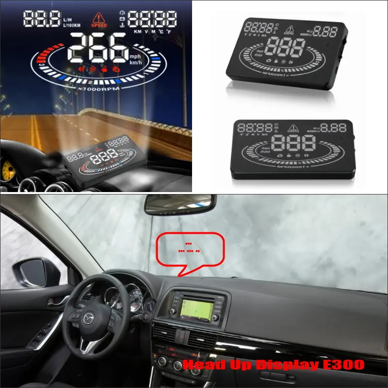 

For Mazda CX-5 CX 5 CX5 Auto Professional Electronic Accessories Head Up Display HUD Car Universal Driving Speed Alarm OBD/OBD2