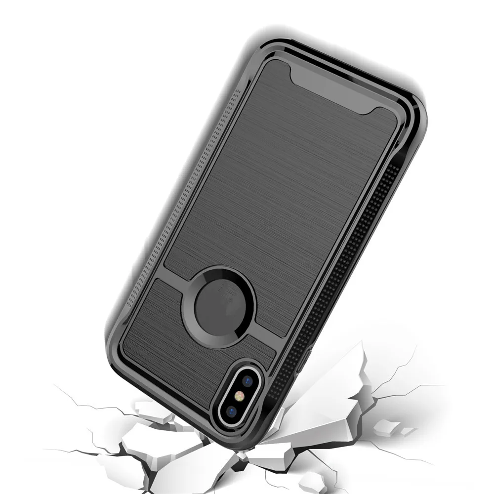 Shockproof Full Protect Cover Cases For IPhone 7 8 Plus X Silicone Soft TPU Anti-knock |