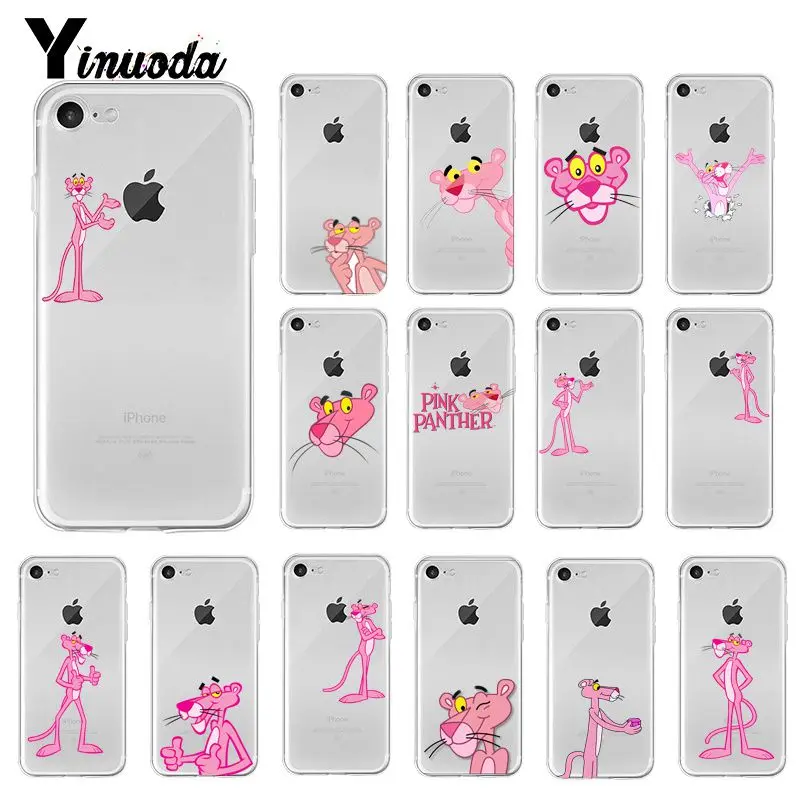 Yinuoda мультфильм розовый леопард Розовая пантера Coque Shell чехол для телефона iPhone 5 5Sx