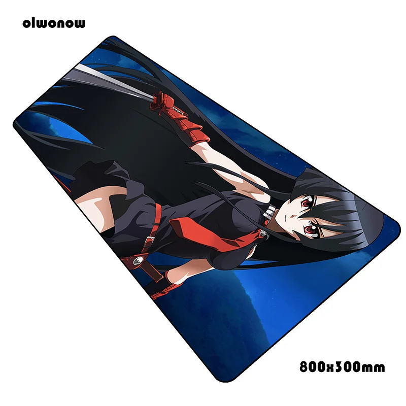 Коврик для мыши akame ga kill 80x30 см великолепный компьютерный коврик геймер геймпад