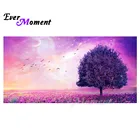Алмазная живопись Ever Moment, пейзаж с фиолетовым деревом, картина для Стразы 5D, квадратная Алмазная вышивка, украшение ASF1081