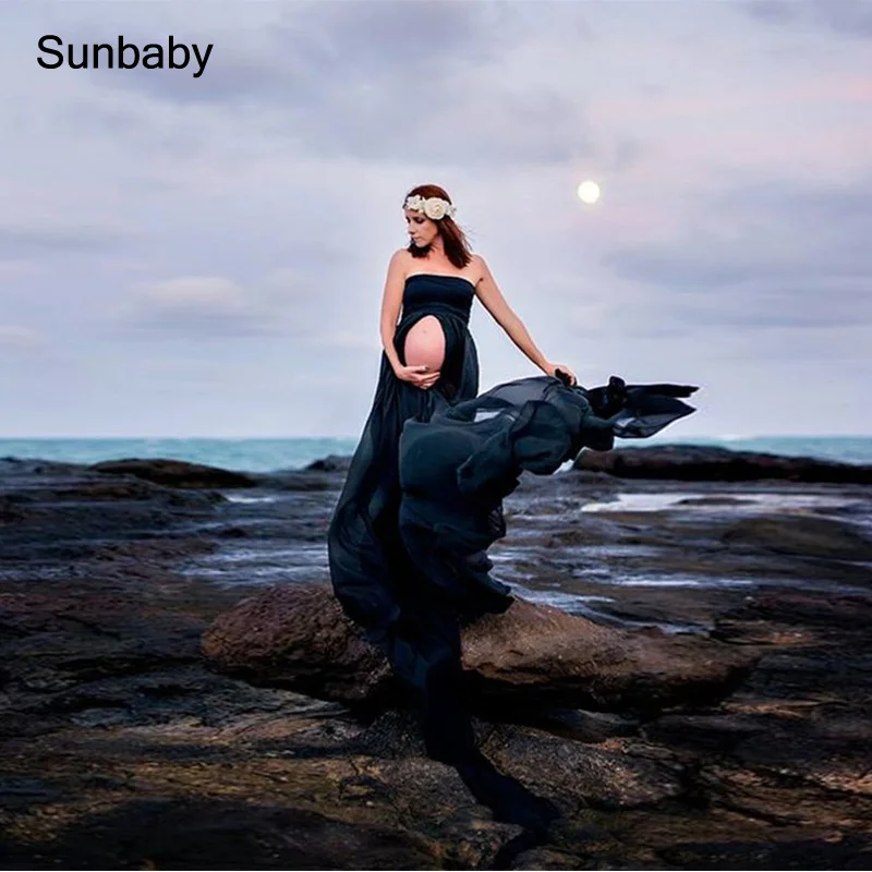 SUNbaby платья для беременных для фотосессии марлевые платья для фотографирования беременных Q0503