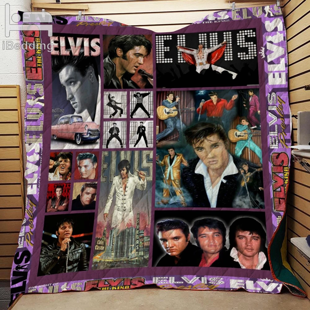 Комплект постельного белья ELVIS PRESLEY с рок н ролловым принтом стеганое одеяло
