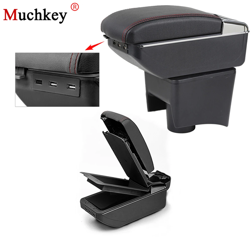 

Подлокотник с Usb для Volkswagen VW Polo Vento 2010-2017, автомобильная центральная консоль, коробка для хранения, подставка для чашки, пепельница