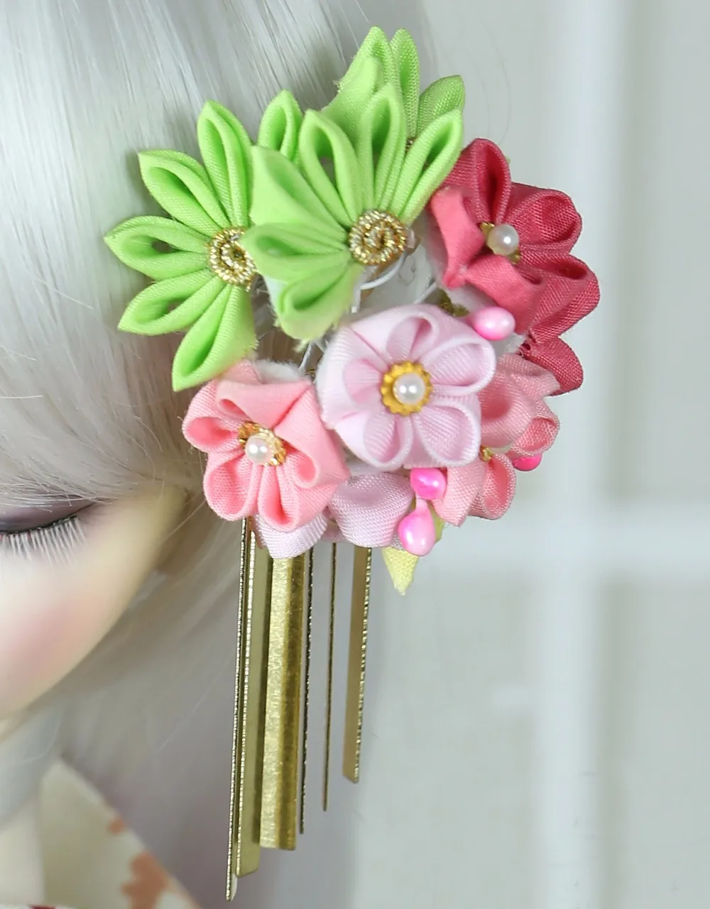 Японский стиль кимоно ручной работы Shochiku Шпилька Головные уборы BJD 1/3 1/4 SD DD MSD