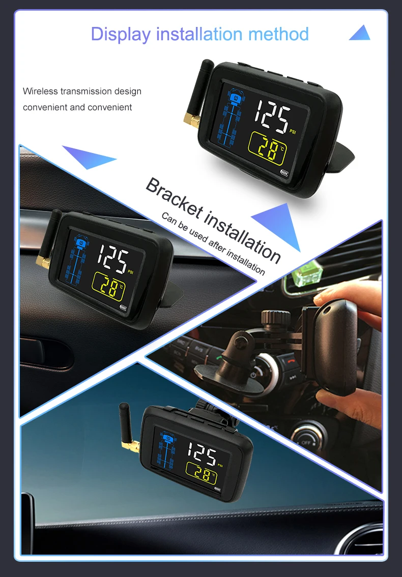 CARCHET U901RV паста кронштейн TPMS беспроводная система контроля давления в шинах безопасность вождения ЖК-дисплей 22* Датчик 24 В для грузовика