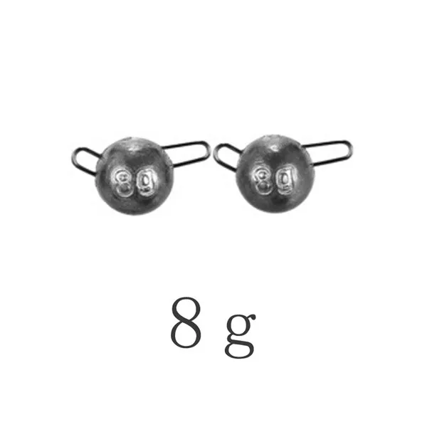 10PCS 8g Горячая Balight 7 отсеков Рыбалка яичко Пуля Rig грузила рыбалка свинца Вес Разделение выстрел коробка Высокое качество Новые Крючки рыболовные лагерь - Цвет: 10PCS 8g