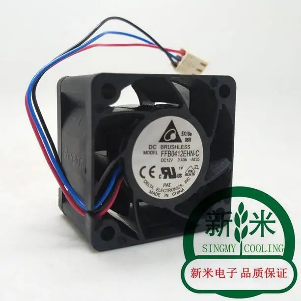 Оригинальный Дельта FFB0412EHN C 4028 12V 0.40A 3 линейная скорость Вентилятор