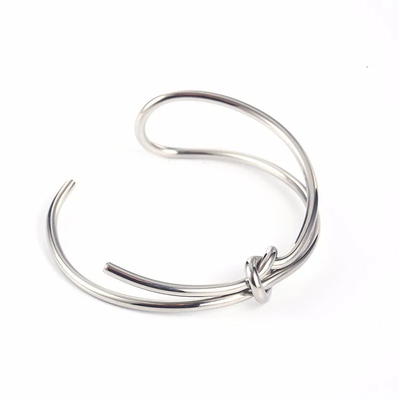 Оригинальный золотистый плетеный браслет RIR из нержавеющей стали модные простые