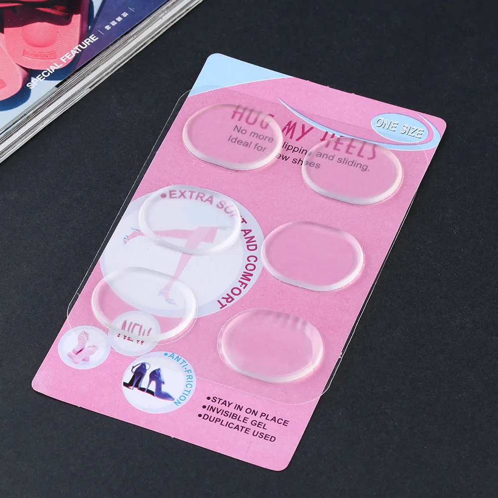 Силиконовые гелевые стельки для обуви 6 шт./лот женщин и девочек|foot care|care footheel care |