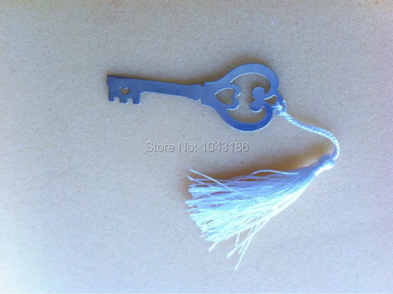 80 шт./лот подарок на детский душ и подарки для гостей ключ к моему сердцу Закладка