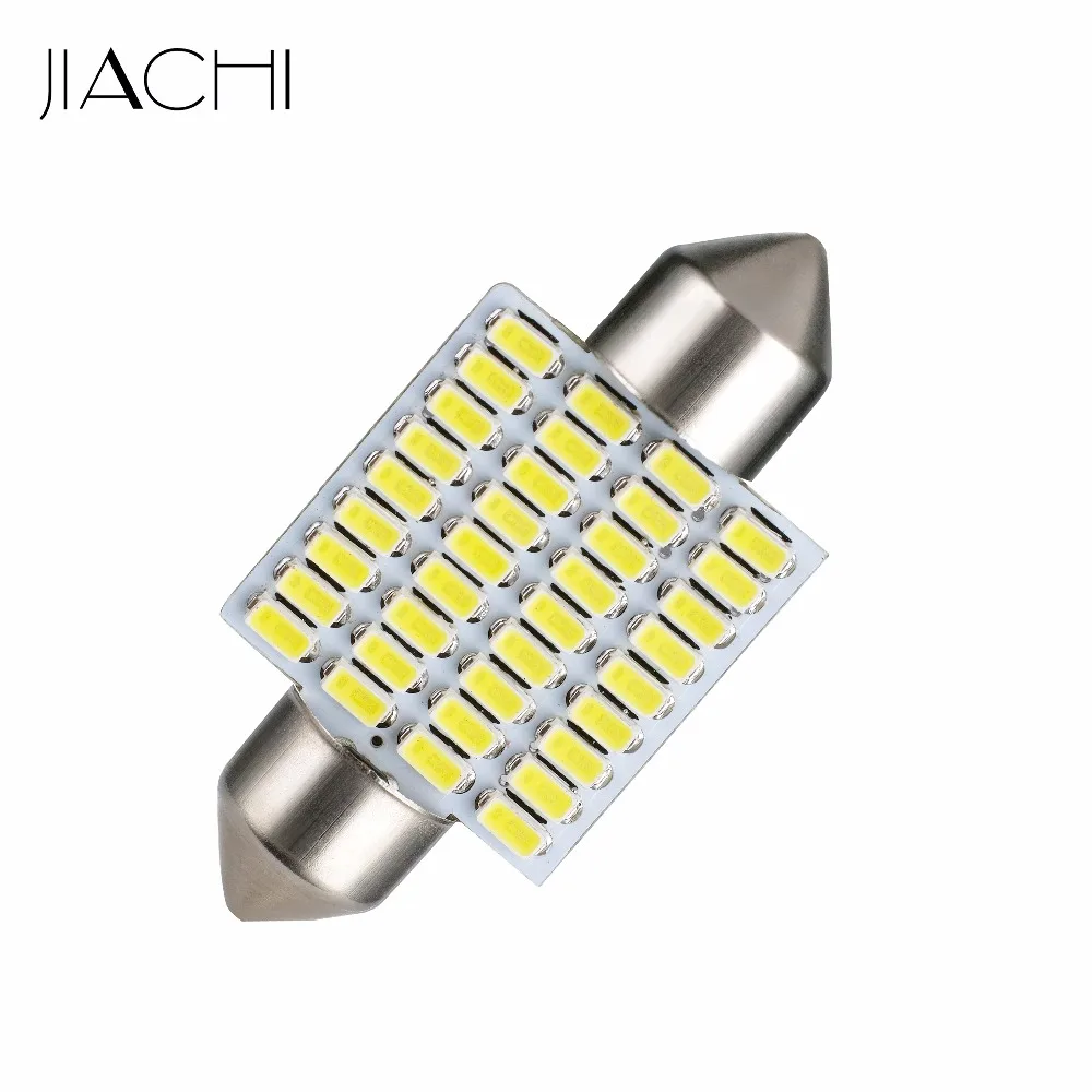 Гирлянда JIACHI 10 шт./лот 36 мм 6418 6411 C5W 3014 SMD светодиодов лампа для чтения салона