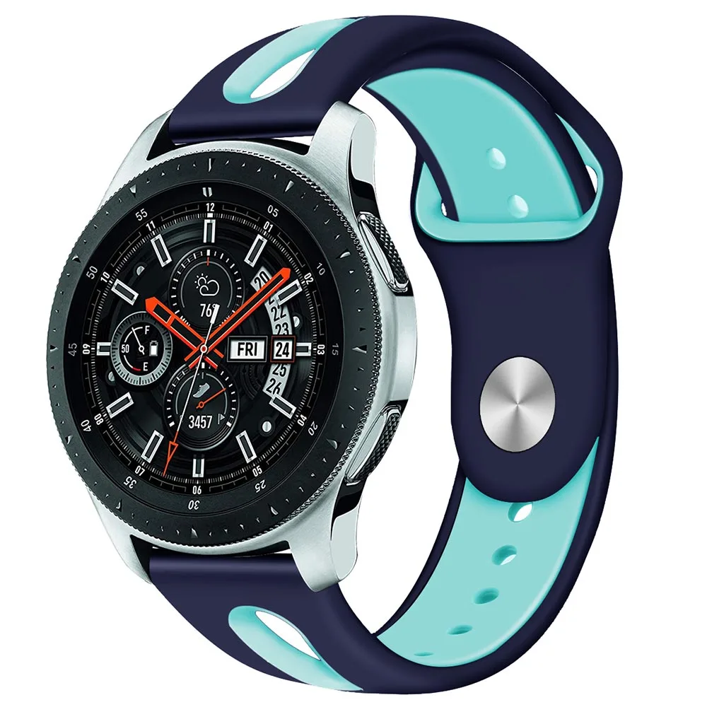 Мягкий силиконовый перфорированный сменный спортивный ремешок для часов Samsung Gear