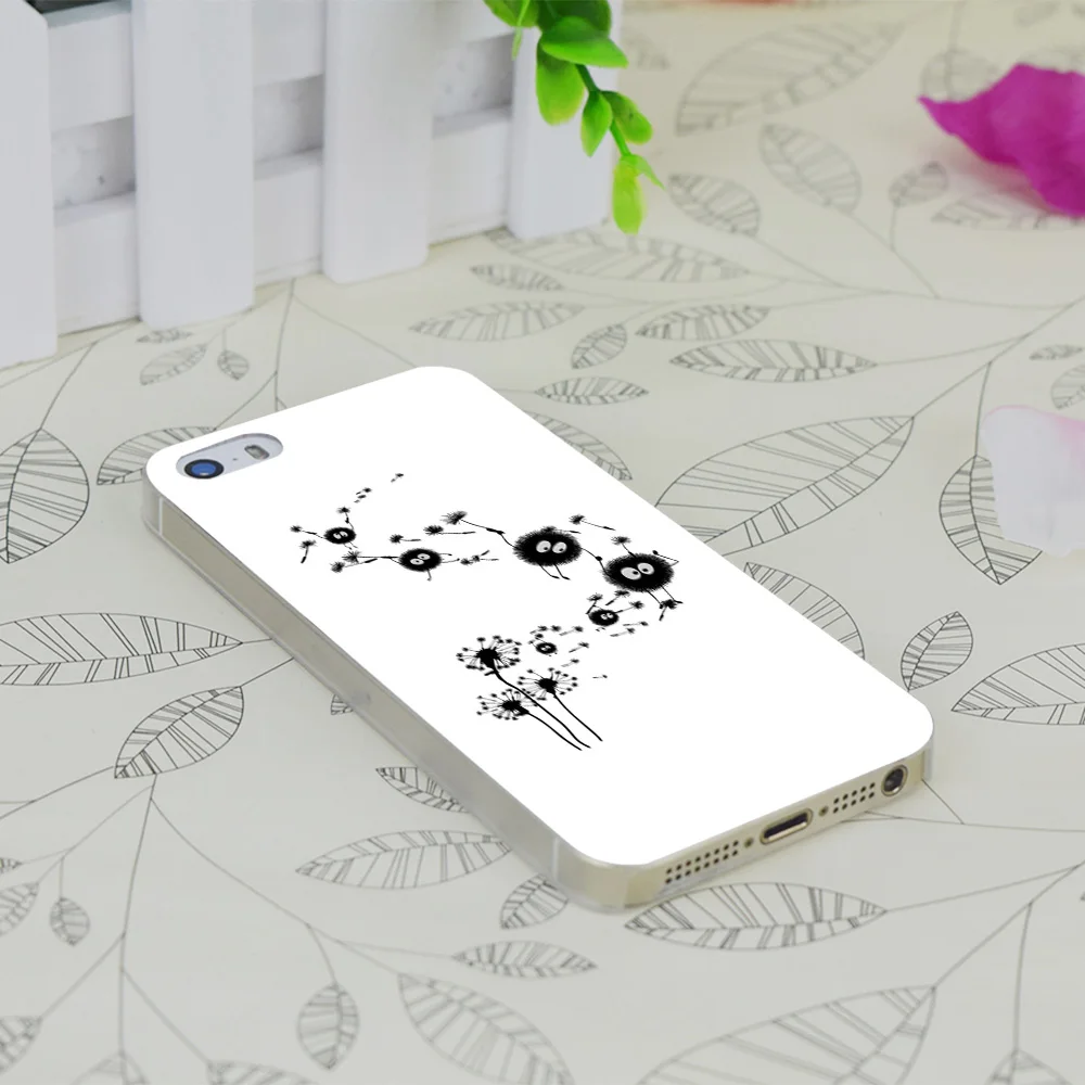 C3819 Flying Susuwatari Прозрачный Жесткий Тонкий чехол для Apple IPhone 4 4S 4G 5 5G 5S SE 5C 6 6S Plus |