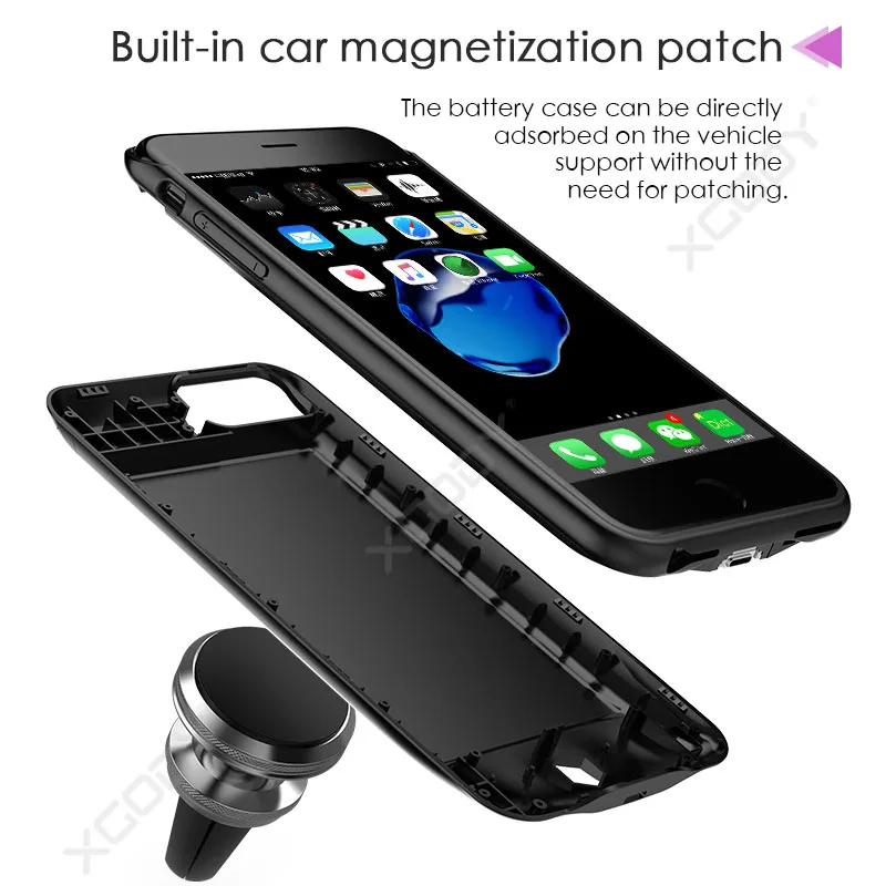 XGODY 4800mAh запасное зарядное устройство чехол для Apple iphone 6 6s 7 8 Внешний Аккумулятор