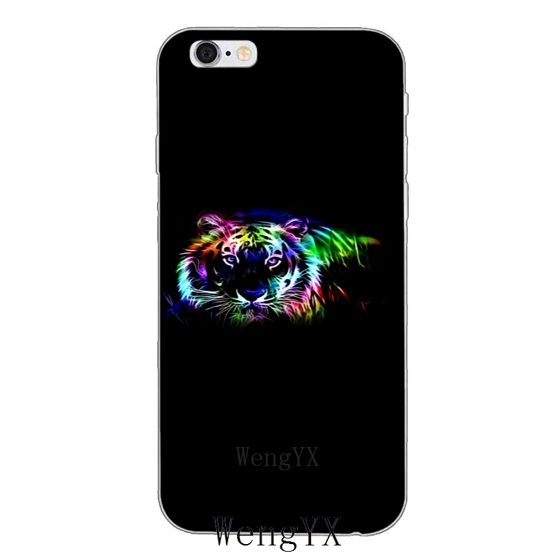 Яркий мягкий чехол С Рисунком Тигра для Huawei Honor 4c 5c 5x 6x V10 Y5 Y6 Y7 II Mate 7 8 9 10 P8 P9 P10 Lite plus