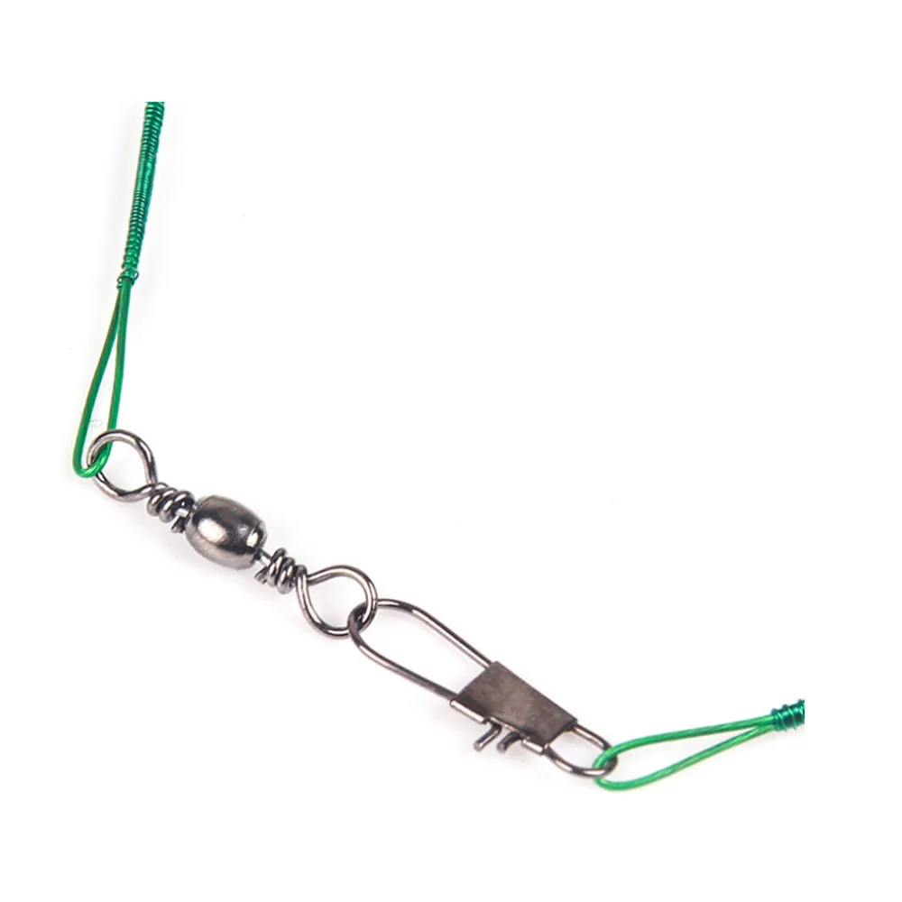 30 шт./лот стальная рыболовная леска против укусов поводок из стальной проволоки с