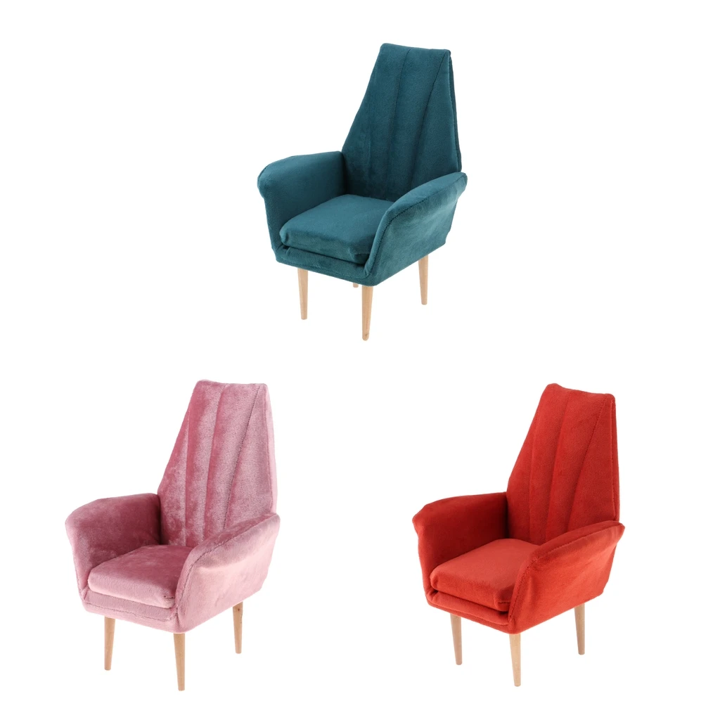 Miniature Dollhouse Single Sofa 12inch Dolls Furniture Chair 1:6 Scale | Игрушки и хобби
