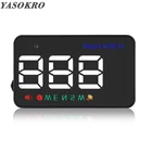 YASOKRO A5 дисплей на голову автомобильный HUD GPS Спидометр цифровой контроль скорости оповещение приборной панели лобовое стекло проектор Авто навигация