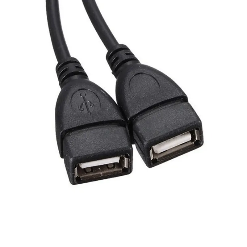 Горячая продажа USB 2 0 A папа до двойной гнездовой разъем Y разветвитель зарядка с