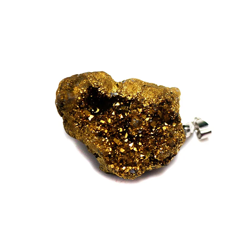 Горячая продажа Радужный кристалл геоде druzy натуральный камень кулон уникальный