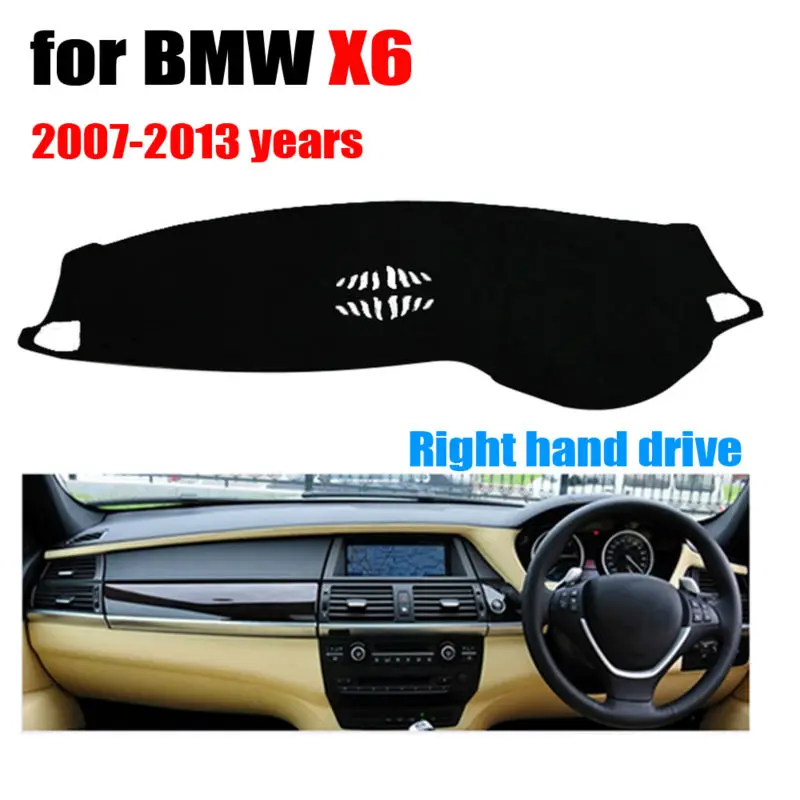 

Чехлы для приборной панели автомобиля для BMW X6 с низкой конфигурацией 2007-2013 правый руль dashmat pad dash cover автомобильные аксессуары для приборной ...