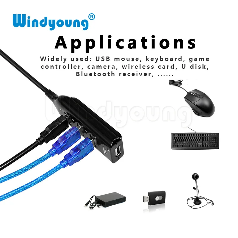 Порт able новый 4 порта USB 2 0 высокая скорость тонкий компактный мини разветвитель