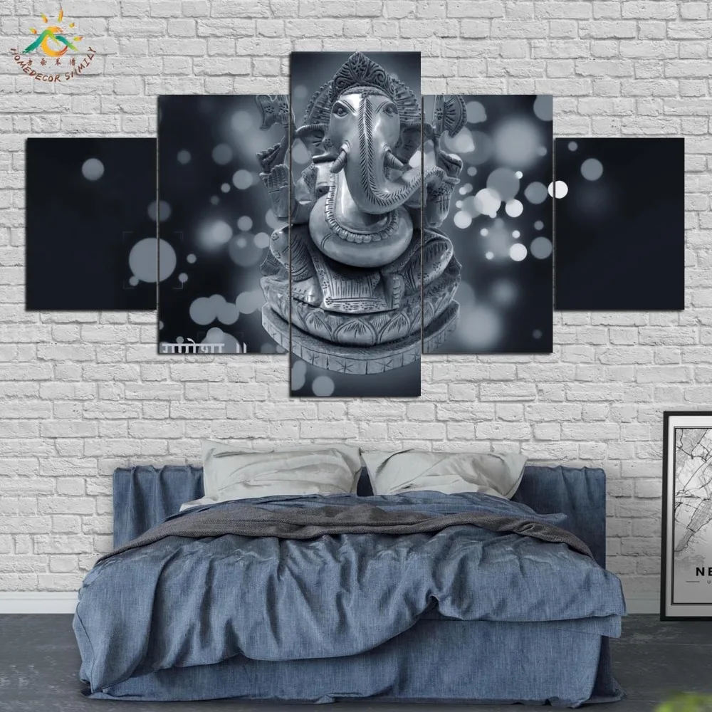 Настенная картина Lord Ganesh HD Художественная печать на холсте Модульная и плакат