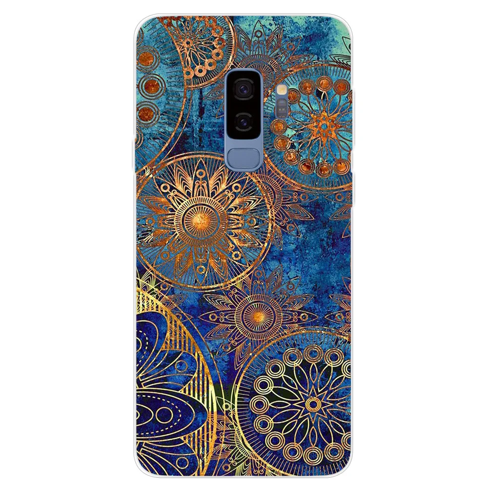 Чехол из ТПУ с мультяшными животными цветами для Samsung Galaxy S9 Plus чехол телефона