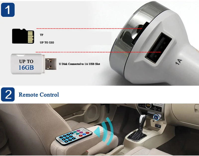 Jinserta Автомобильный MP3 плеер Беспроводной fm передатчик OLED карты памяти