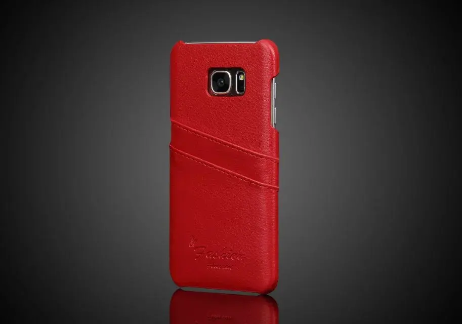 Горячий Новый Натуральная кожа Назад Shell для Samsung S7 Edge сотовый телефон чехол protective