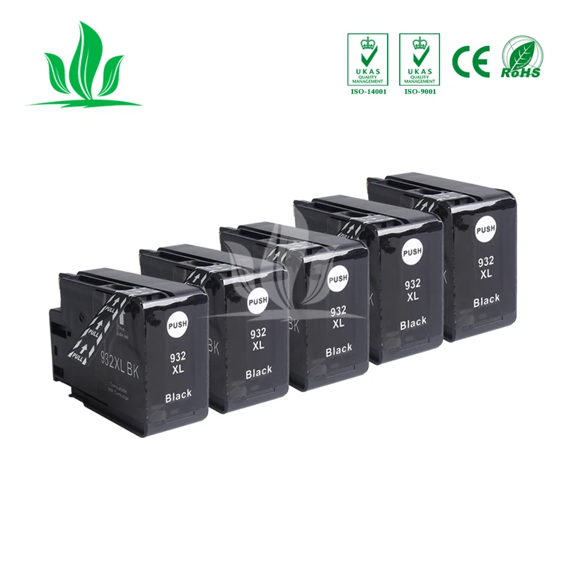 5 шт. 932XL 933XL совместимые картриджи для hp OfficeJet 6100 6600 6700 7110 7610 7612 932 933 принтер
