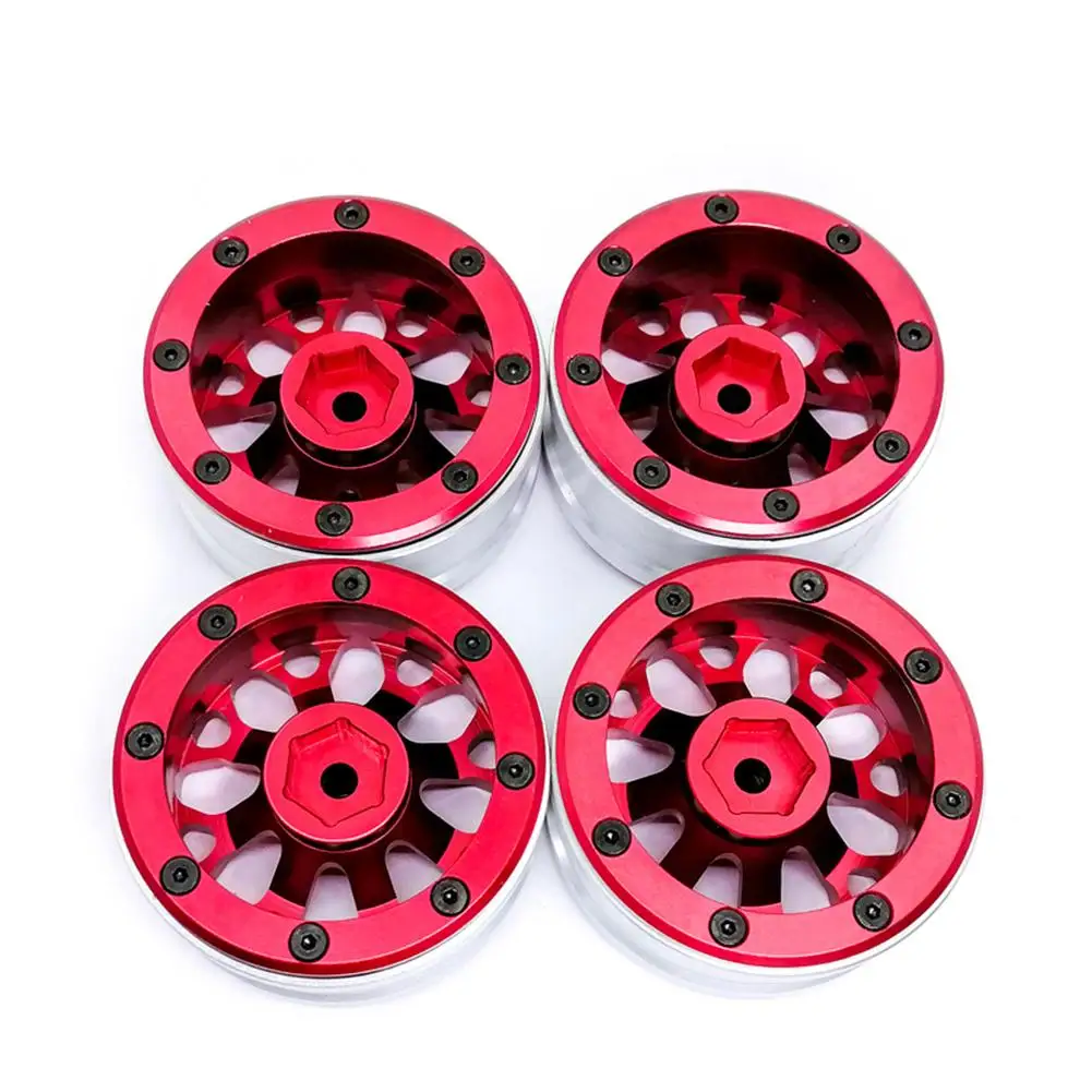 4 шт. 1,9 дюймов RC Рок Гусеничный сплав обод колеса Beadlock для 1:10 Axial SCX10 90034 90035 90044 D90 4WD Traxxas TRX-4 RC части автомобиля