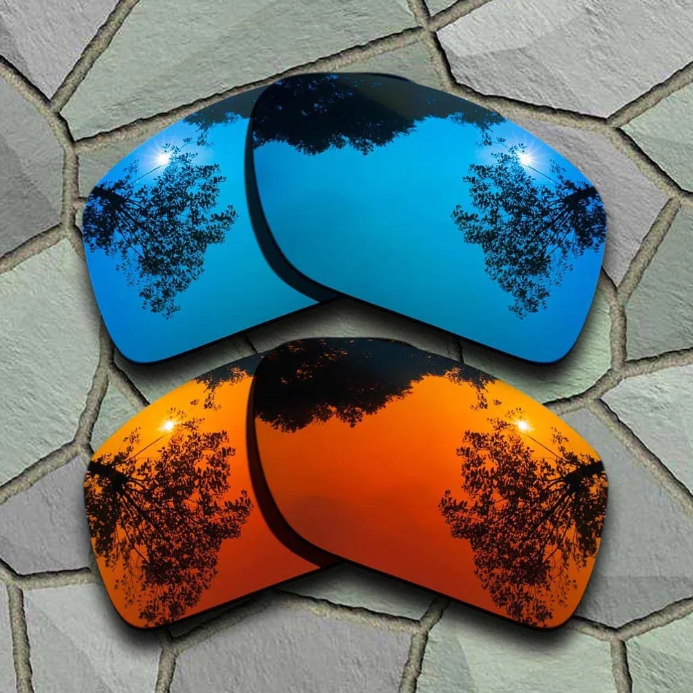 Солнцезащитные очки с поляризацией для Oakley Big Taco голубые и красные оранжевые |