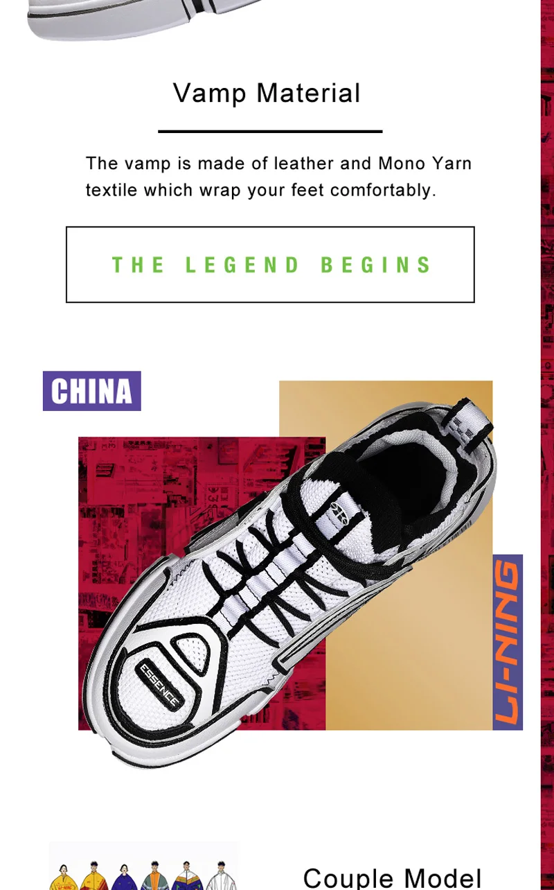 Li-Ning PFW мужские эссенции ACE дышащие баскетбольные кроссовки подкладка спортивная обувь кроссовки для фитнеса AGBN069 YXB197