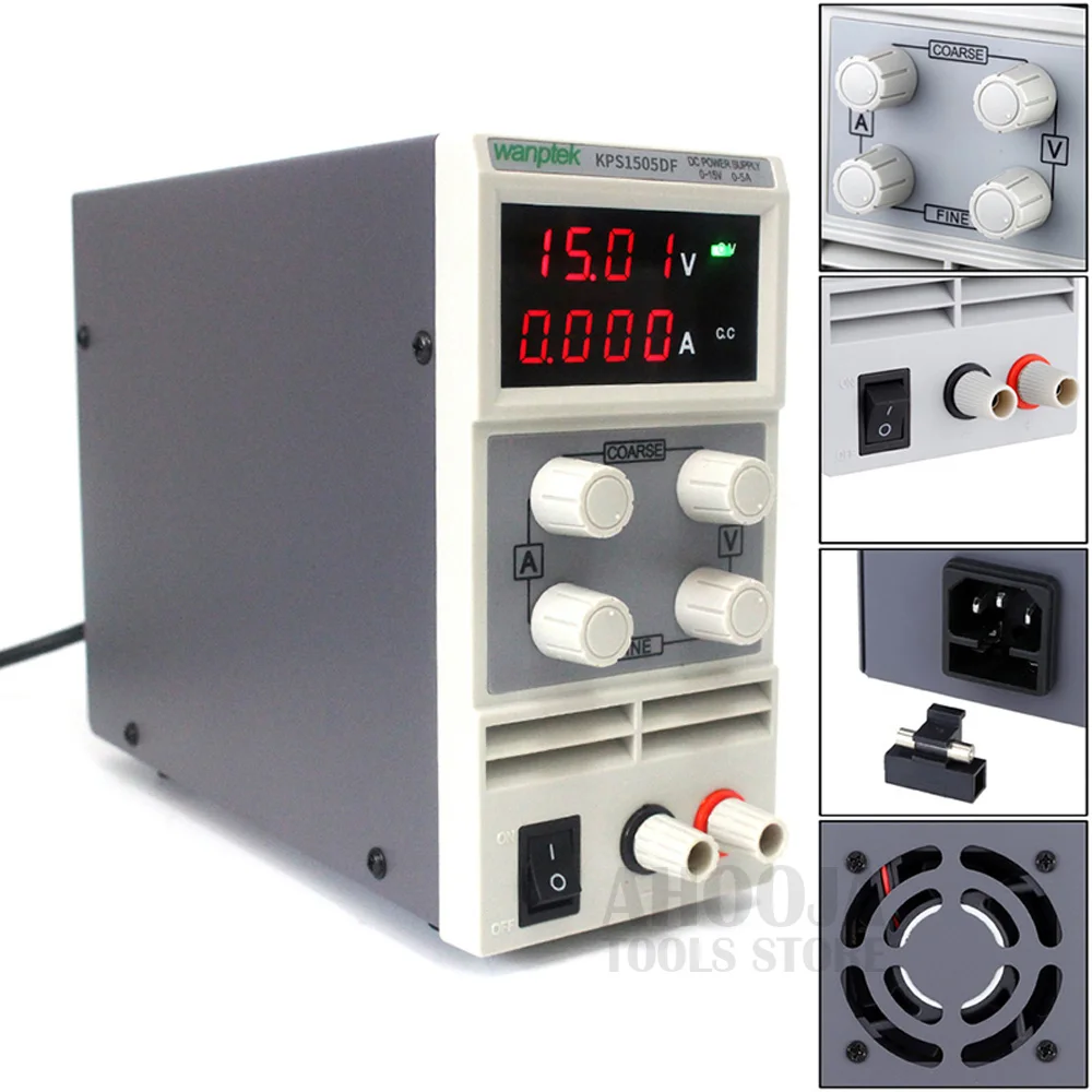 KPS1505D/DF Регулируемый Высокоточный двойной светодиодный переключатель с дисплеем источник питания постоянного тока 15V5A ремонт ноутбука и телефона лабораторный тест источник питания
