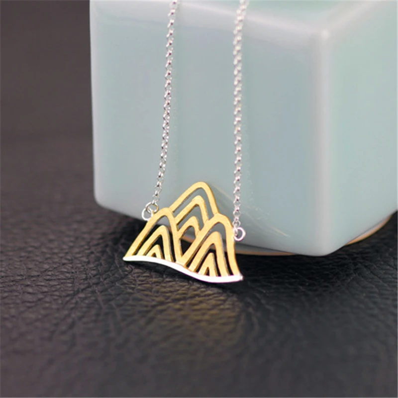 творческий Хилл горы дизайн кулон ожерелье новинки ручная работа реальный