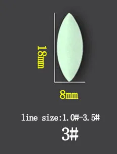 size 3 5 упаковок/лот светящийся поплавок 000#-5# светящийся семизвездный поплавок светильник поплавок ночного видения рыболовные снасти аксессуар A136 - Цвет: size 3
